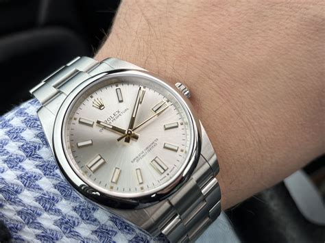 mens silver rolex watches|Rolex op 41 silver.